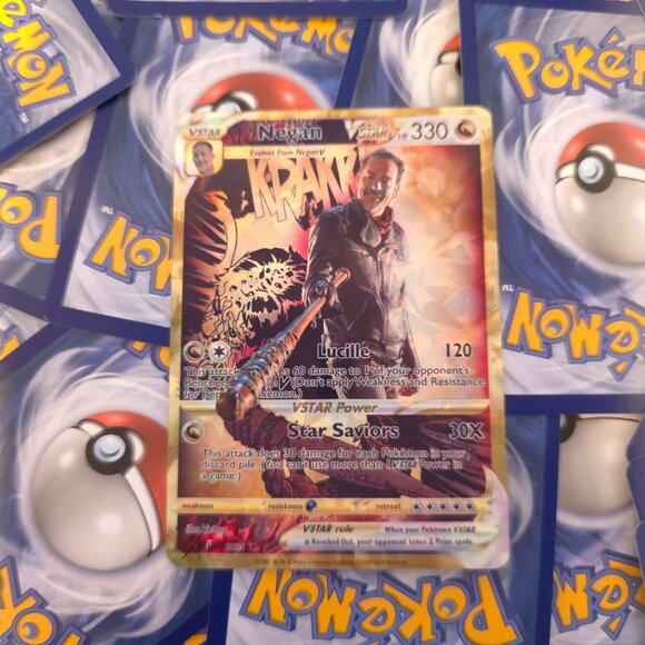 Negan (TWD) Pokemon Card - The Walking Dead - Picture 3 of 8